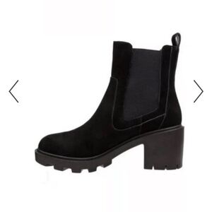 Lisa Vicky Jolt-V Black Split Suede Boot